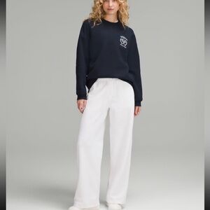 Lululemon Athletica Navy Sweatshirt with White Text